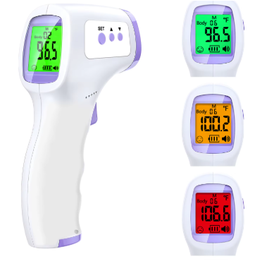 Infrared thermometer and finger pulse oximeter